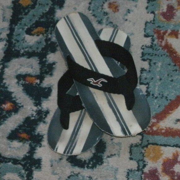 HOLLISTER  Surfboards FLIP FLOP SANDALS MEN SIZE large 11/12 - Picture 1 of 3